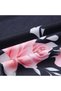 Women's Black Floral Halter Neck Blouse - 2