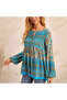 Women's Blue Blouse - 2