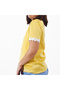 Women's Yellow V-Neck Short Sleeve T-Shirt - 8
