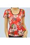 Women's Floral Scoop neck Short Sleeve T-Shirt
