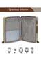 Premium single Piece PP trolley 28" inch 9898-CHAMPAGNE - 7