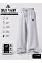 3-Pack Oversize Sweatpants Gray 2 Thread Count Loose Wide Leg Comfortable Fit Daily Wear - 5