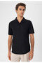Apaş Collar Short Sleeve Basic Shirt - 2