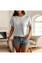 Women's Gray T-Shirt - 4