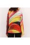 Women's Multicolor Round Neck Long Sleeve Blouse - 4