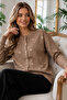 Bow Detailed Knitwear Cardigan N3221 Mink - 3