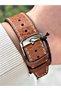 Automatic Brown Color 5 Atm 36 Hours Power Reserve Steel Case Genuine Leather Men's Wristwatch 2435Slz - 6