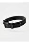 Reflective Dog Collar - Soft Textured Adjustable Durable Neck Collar (Black)