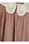 Lcw Kids Orange Baby Collar Plaid Girls Gabardine Dress - 4