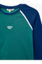 Slim Fit Cotton Crew Neck Long Raglan Sleeve Printed T-Shirt - 7
