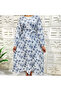 Women's Floral Round neck Long sleeve Maxi Dress - 3