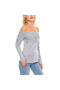 Women's Floral Off-Shoulder Long Sleeve Blouse - 6