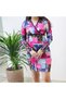 Women's Floral Bodycon Long sleeve Dress - 7