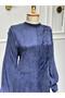 Women's New Season Silk Kupra Fabric Stylish Dress - 2