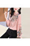 Women's Pink Floral Blouse - 3