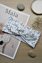 White and Black Patterned Cross-Tied Lycra Hair Band - 6