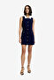 Women's Marine-Summer White Bennet Rib Knit Contrast Dress - 2