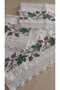 200 X 100 Skirt 1 Piece 80 X 41 Pillow 2 Pieces Hand-Embroidered Dowry Set