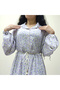 Women's Floral Long sleeve Maxi Dress - 2