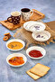 Round 6-Piece Ceramic Sauce Bowl, Jam Bowl, Serving Bowl, Snack Bowl, Presentation Bowl - 4