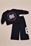 3 İplik 86 Printed Girls' 2-Piece Set - 3