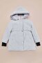 Drawstring Hooded Girls' Coat