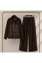 Women's Parachute Stopper Rope Rubber Tie Detail Top and Bottom Set Mta2461 - 4