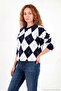 Baklava Patterned Crew Neck Soft Textured Sweater Women's Sweater 4615266 - 4