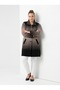 Women's Side Pocket Patterned Cardigan Mink - 2