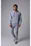 Men's Hooded Printed 3 Thread Raster Printed Top and Bottom Tracksuit Set - 3