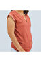 Women's Coral Orange Blouse - 4