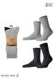 Egyptian Unisex Thermal Winter Socks Double Pack Anthracite-Grey