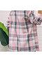 Women's Pink Plaid Shirt - 6