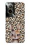 Realme 12 Lite Compatible Leopard Patterned Rabbit Patterned Transparent Phone Case
