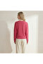 Women's Rose V-Neck Sweater - 3