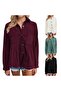 Women's Sea Green Peplum Shirt - 4