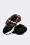 Genuine Leather Fur Black Leather Black Suede Women's Sports Boots 182Kza3324 - 3