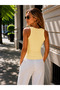 Women's Camisole Ribbed Slim Fit Athlete U-Neck Flexible Daily Basic Ribbed Athlete - 4