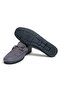 Gray Color Laceless Genuine Leather Men's Shoes - 3