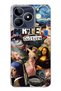 Realme Note 50 4g Compatible Art Collage Pattern Transparent Phone Case