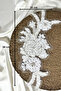 Beaded and Sequin Embroidered Floral Applique - 4