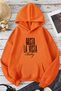 Unisex Hastavısta Printed Oversize Hoodie Hooded Sweatshirt - 2