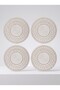 Lace Placemat Set of 4 – Stylish Decorative American Style, Round Lace Table and Tableware Placemat - 3
