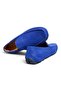 Dark Blue Color Laceless Genuine Leather Men's Shoes - 2