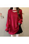 Women's Red Sweater - 3