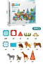 Wild Animals Themed Magnetic Building Blocks Educational Magnetic Building Toy 5.5 cm - 7