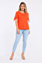 Women's Plus Size, Pomegranate, Cotton Fabric, Sleeve Tie Blouse 65N39622 - 6