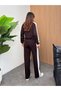 Women's White Piping Zippered Tracksuit Set - 5