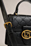 Logo Detailed Printed Women's Small Size Hand and Shoulder Bag Black - 4