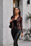 Leopard Patterned Hooded Zippered Diving Jacket - Leopard - 3
